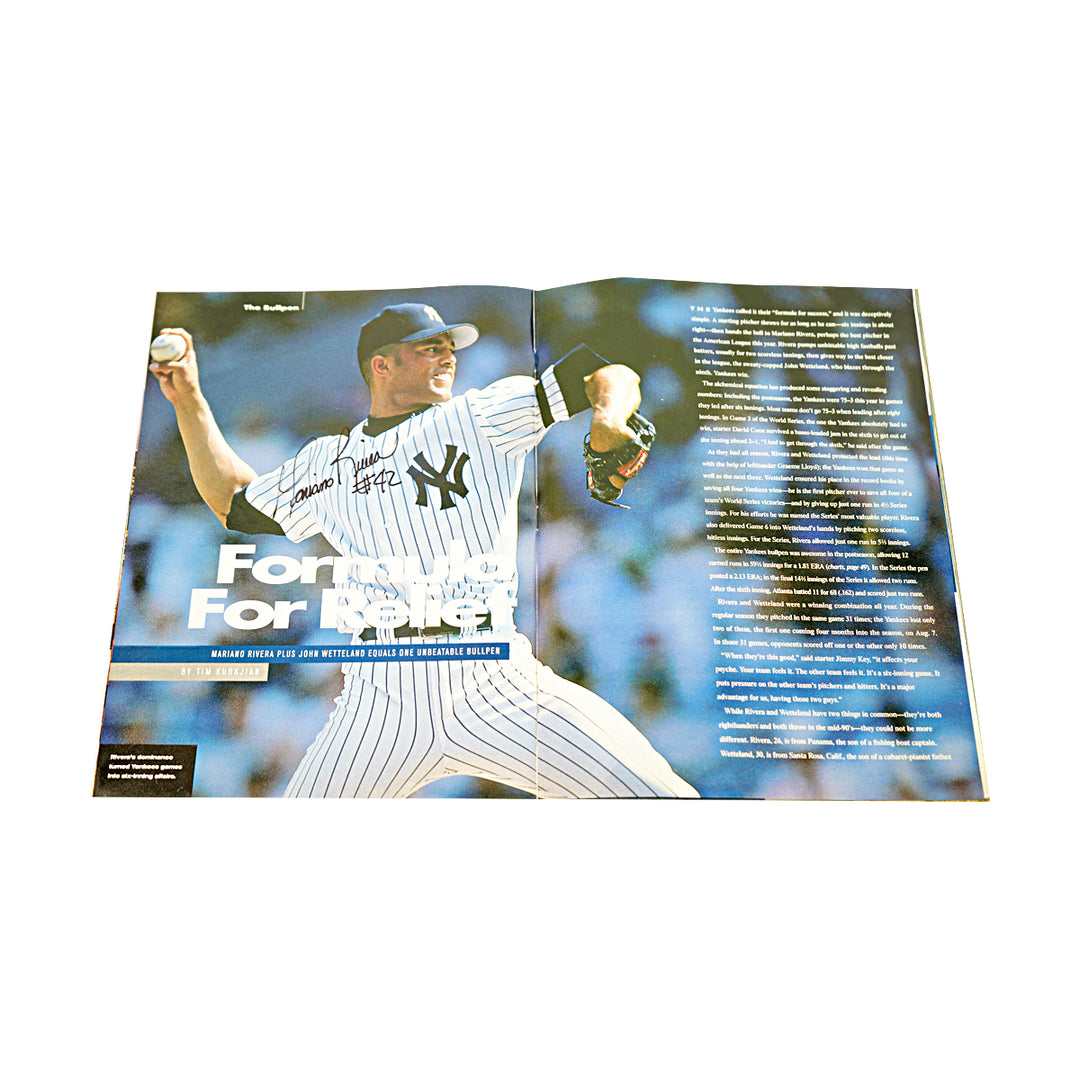 Jeter Berra Rivera New York Yankees Multi Signed 1996 Sports Illustrated Magazine 36 Autos JSA LOA