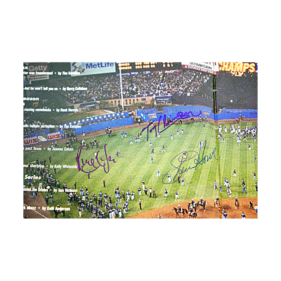 Jeter Berra Rivera New York Yankees Multi Signed 1996 Sports Illustrated Magazine 36 Autos JSA LOA