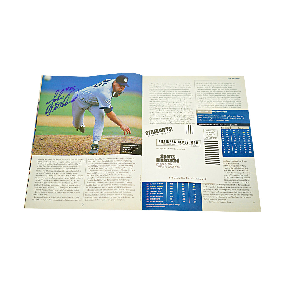 Jeter Berra Rivera New York Yankees Multi Signed 1996 Sports Illustrated Magazine 36 Autos JSA LOA