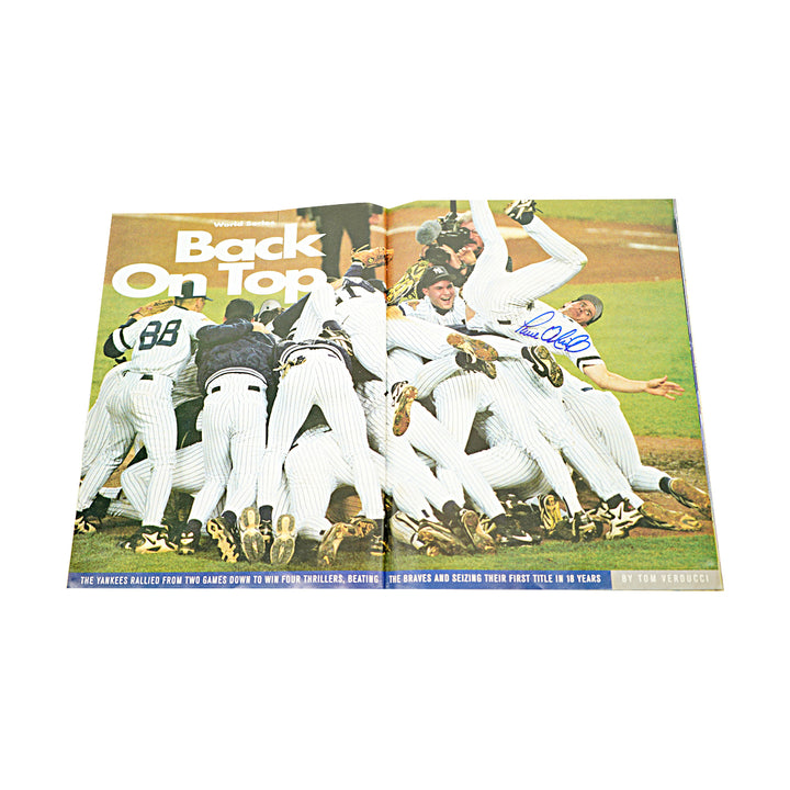 Jeter Berra Rivera New York Yankees Multi Signed 1996 Sports Illustrated Magazine 36 Autos JSA LOA