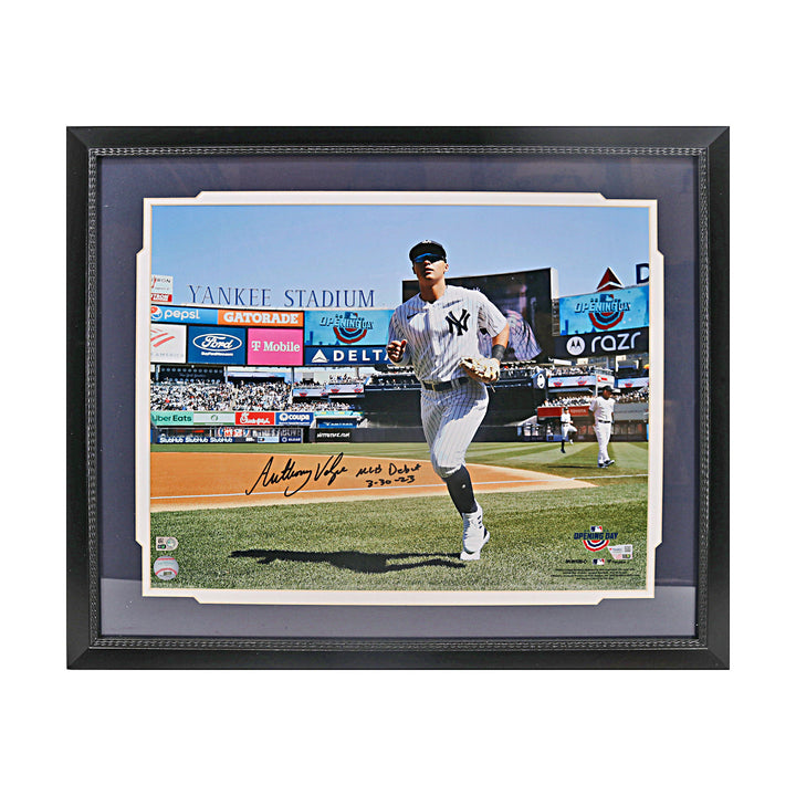 Anthony Volpe New York Yankees Autographed Inscribed Framed 16x20 Photo MLB/Fanatics Holo