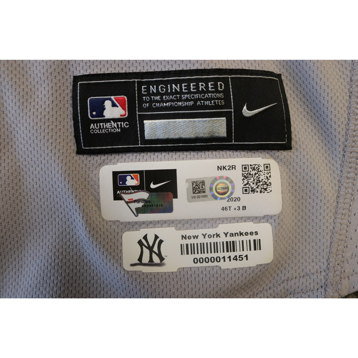 Aroldis Chapman New York Yankees 2020 ALDS Game Used Grey Jersey Fanatics/MLB Holo