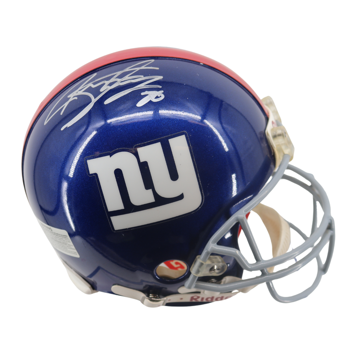 Jeremy Shockey Harry Carson New York Giants Autographed Authentic VSR-4 Helmet Steiner Holo