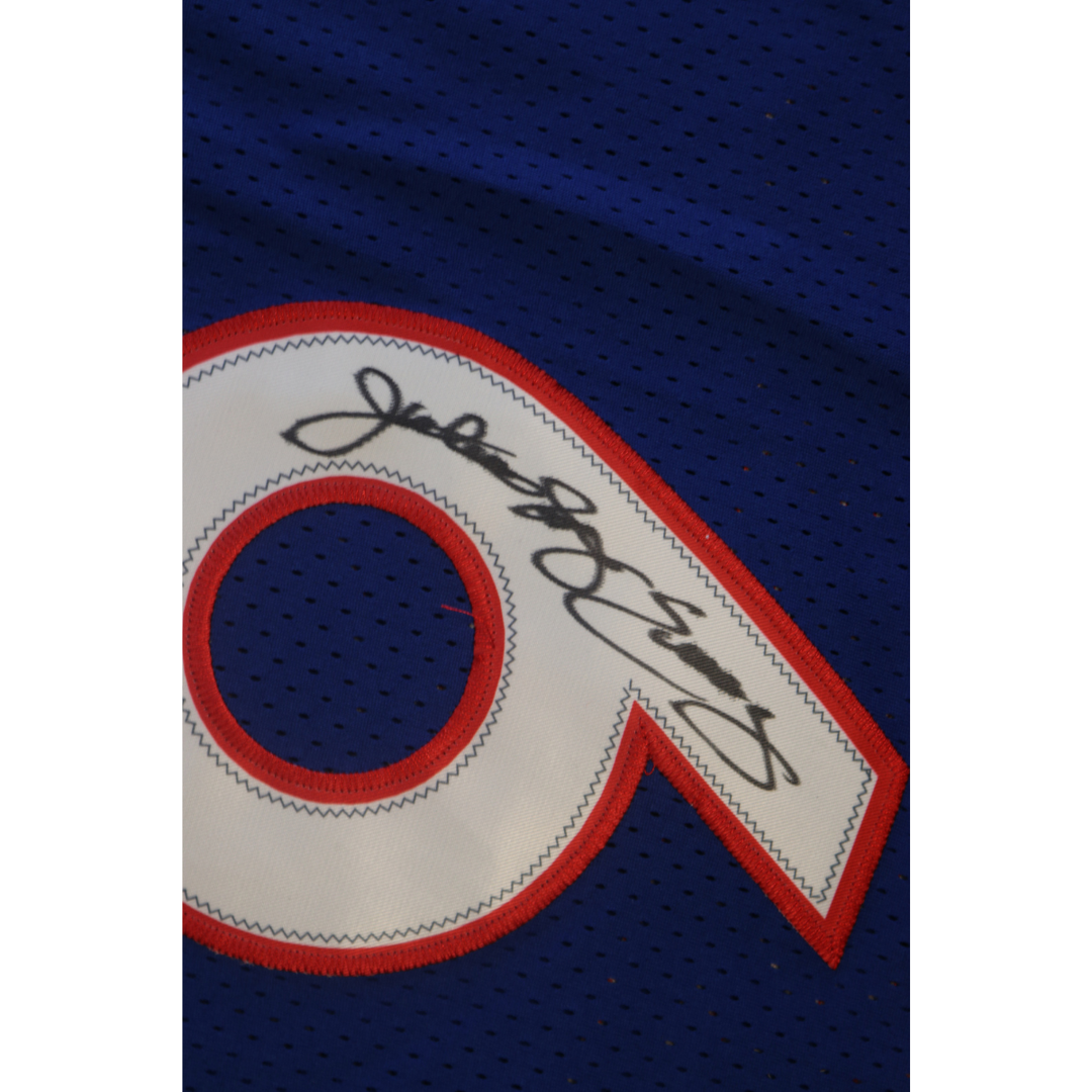 Julius Irving Philadelphia 76'ers Autographed Blue Mitchell & Ness Authentic Jersey JSA Holo