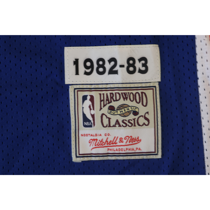 Julius Irving Philadelphia 76'ers Autographed Blue Mitchell & Ness Authentic Jersey JSA Holo