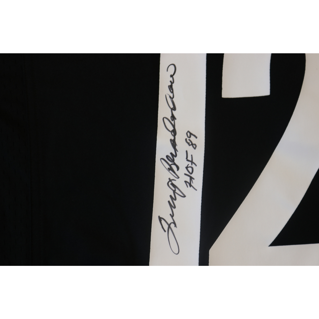 Terry Bradshaw Pittsburgh Steelers Autographed Inscribed Black Nike Jersey JSA COA