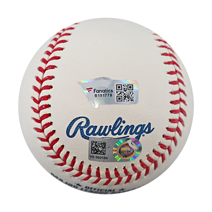 Pete Alonso New York Mets Autographed 2021 HR Derby Logo Baseball MLB & Fanatics Holo