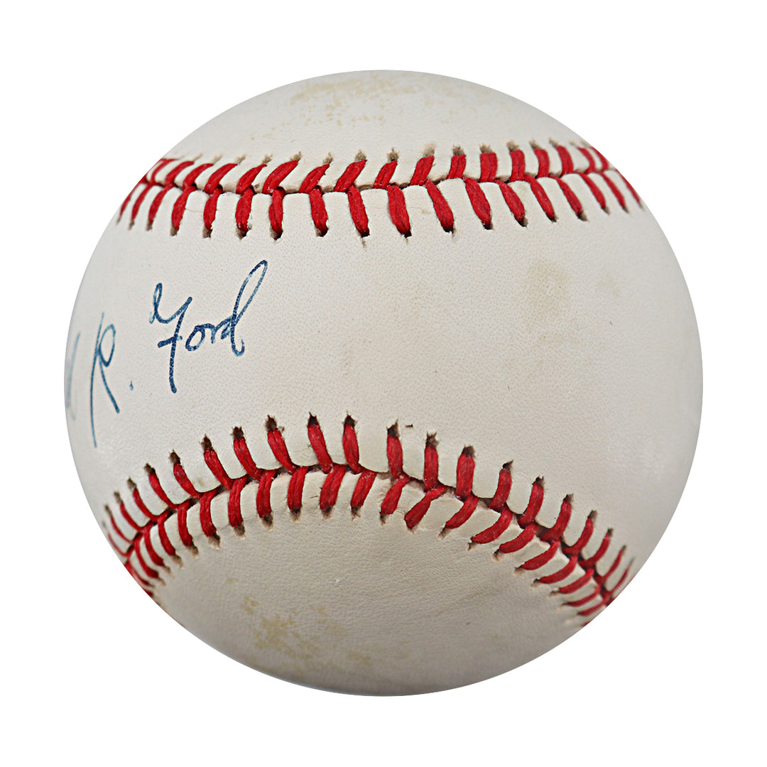 Gerald R Ford President Autographed OAL Baseball PSA & JSA LOA