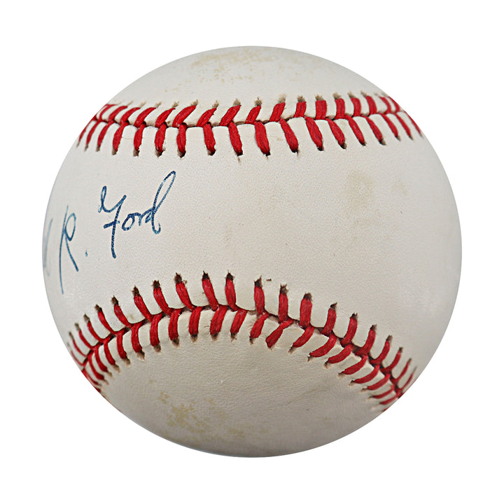 Gerald R Ford President Autographed OAL Baseball PSA & JSA LOA