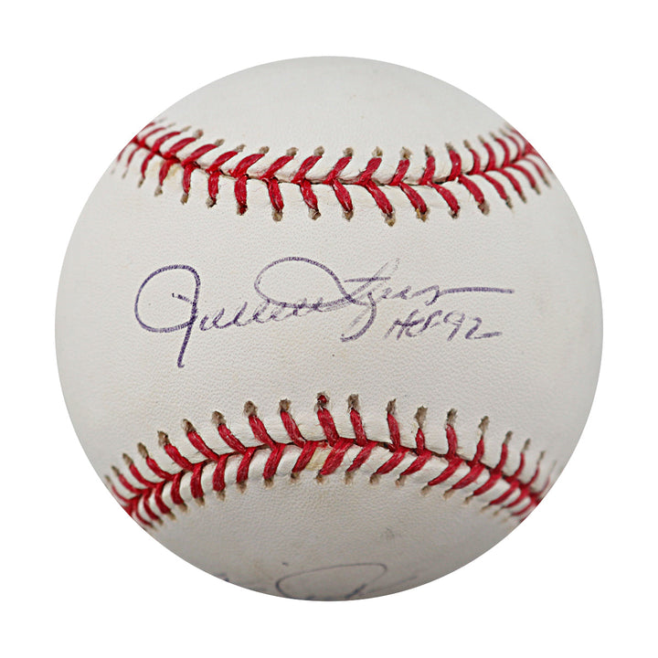 Rollie Fingers Fergie Jenkins Oakland A's Autographed Inscribed OMLB MLB Holo JSA COA