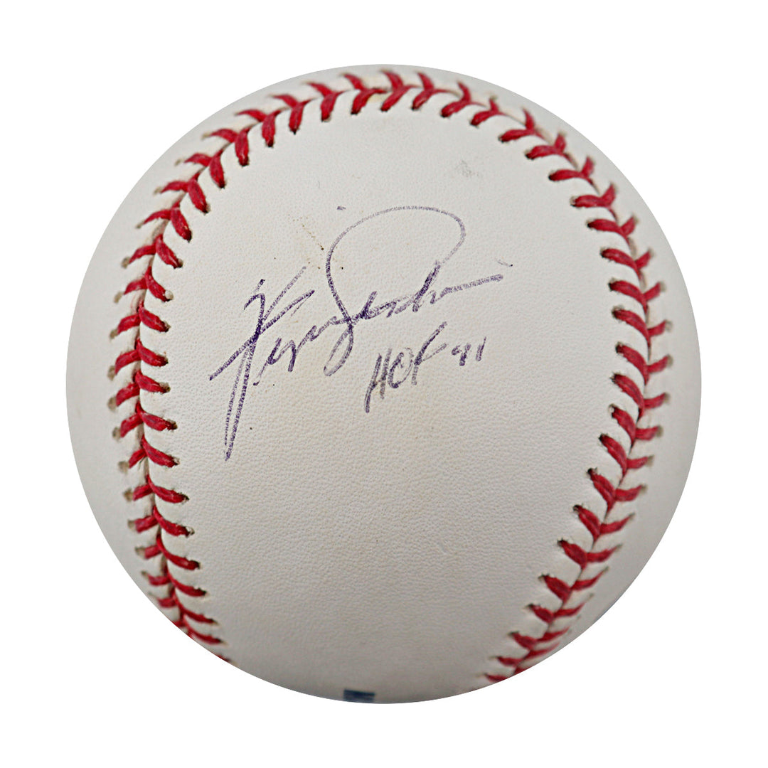 Rollie Fingers Fergie Jenkins Oakland A's Autographed Inscribed OMLB MLB Holo JSA COA
