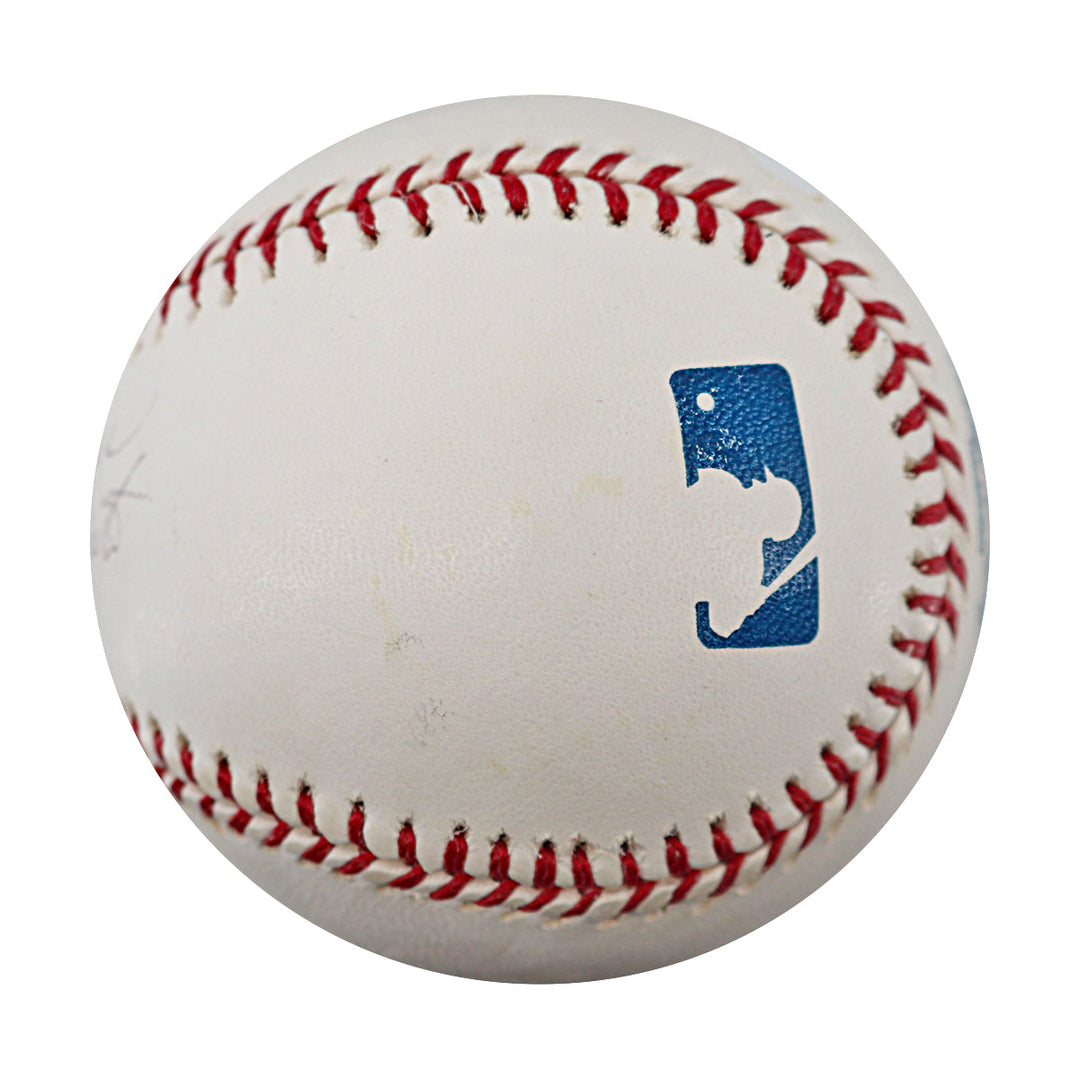 Phil Rizzuto Hank Bauer New York Yankees Dual Signed OMLB Baseball JSA COA