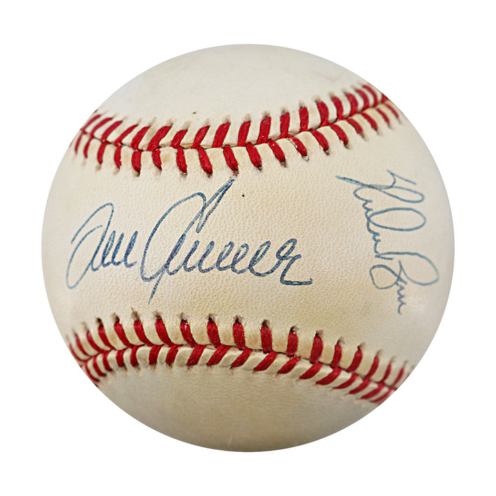 Tom Seaver Nolan Ryan New York Mets Dual Signed ONL Baseball JSA COA