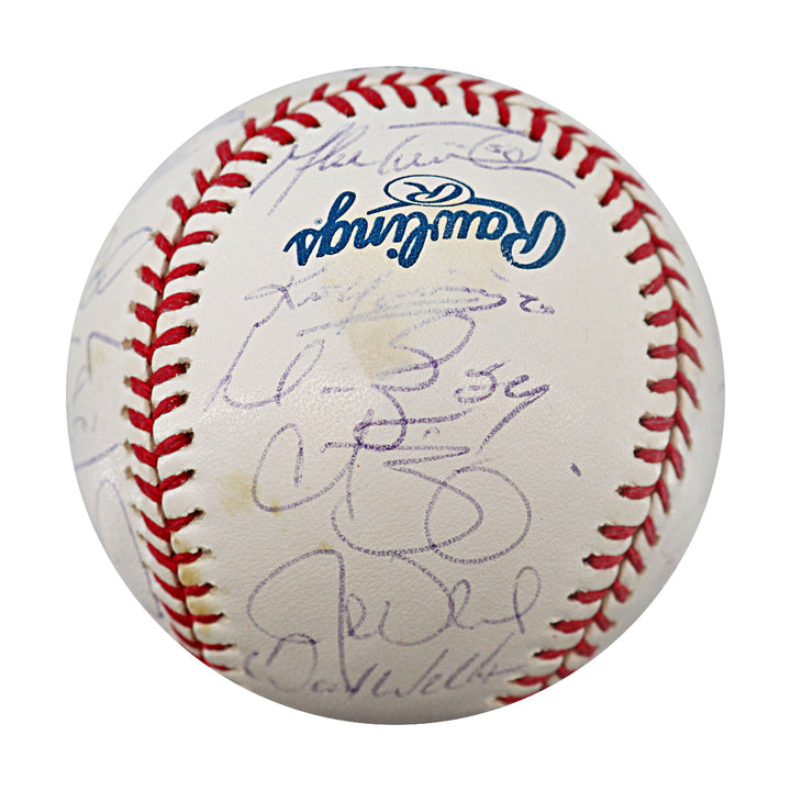 2005 Boston Red Sox Team Multi Signed OMLB Baseball JSA LOA