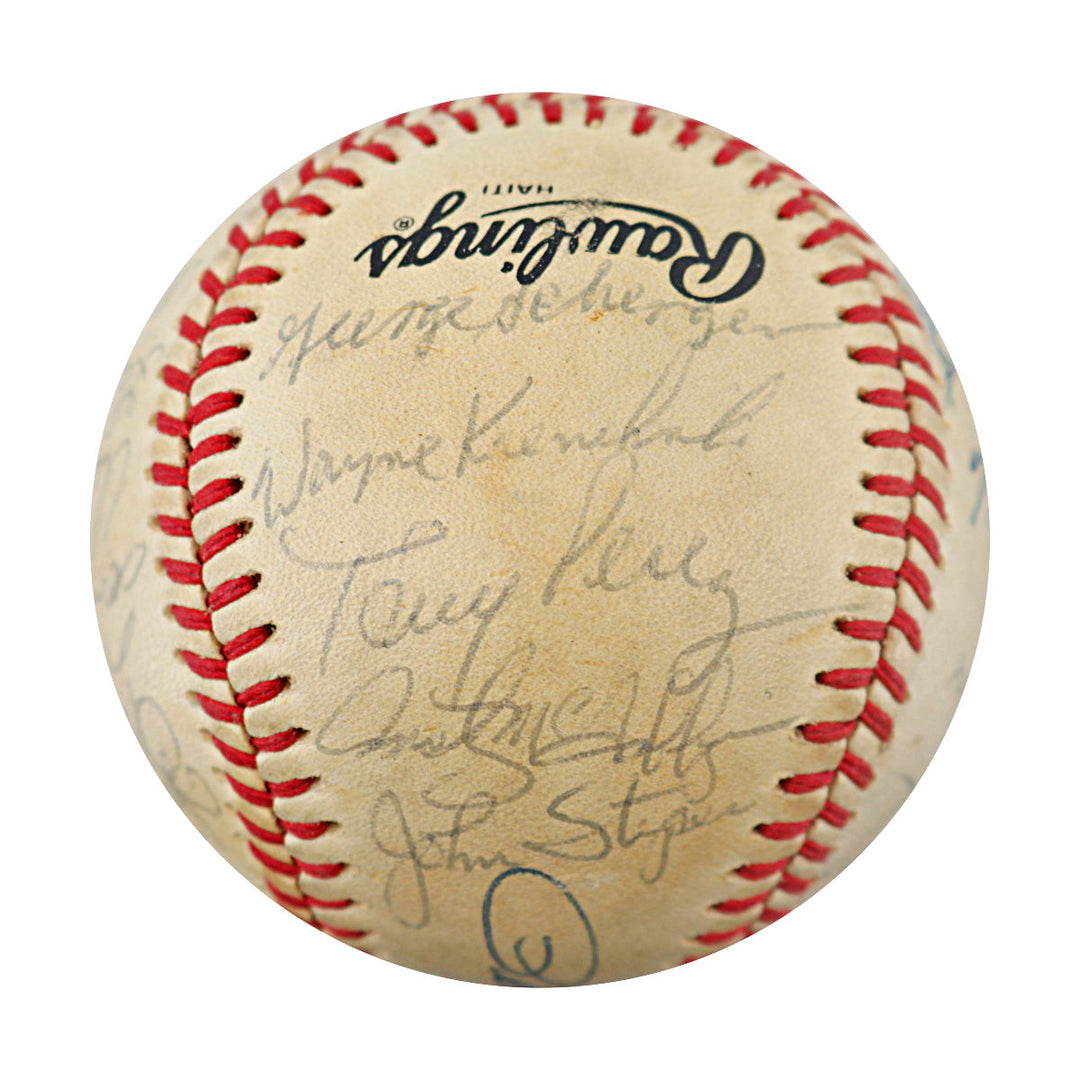 1985 Cincinnati Reds Team Multi Signed ONL Baseball JSA LOA