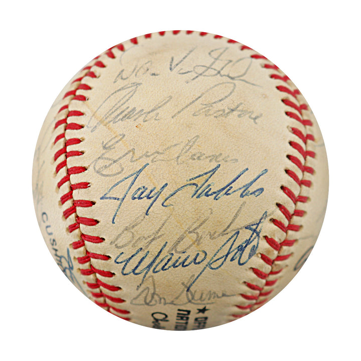 1985 Cincinnati Reds Team Multi Signed ONL Baseball JSA LOA