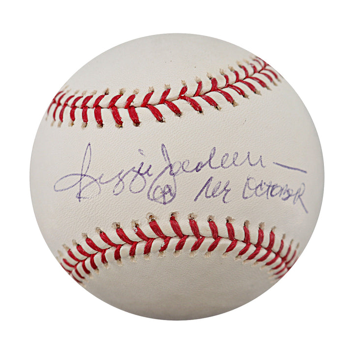 Reggie Jackson New York Yankees Autographed Inscribed OMLB Baseball Steiner COA