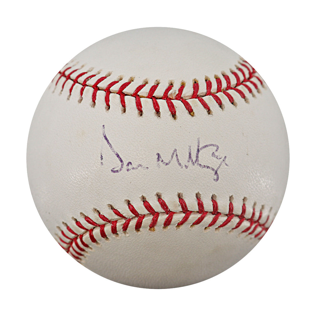 Don Mattingly New Yankees Autographed OMLB Baseball JSA COA