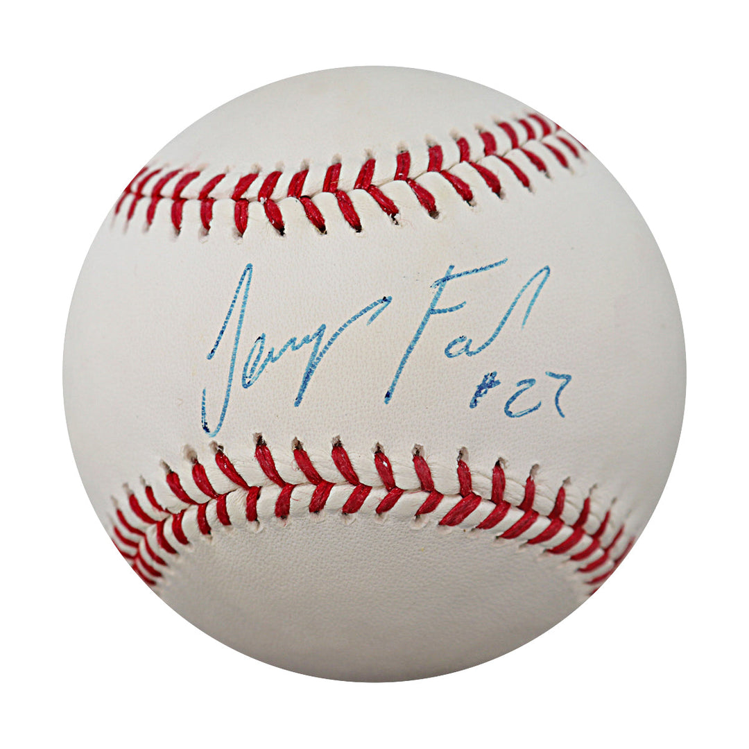 Jeurys Familia New York Mets Autographed OMLB Baseball Steiner COA