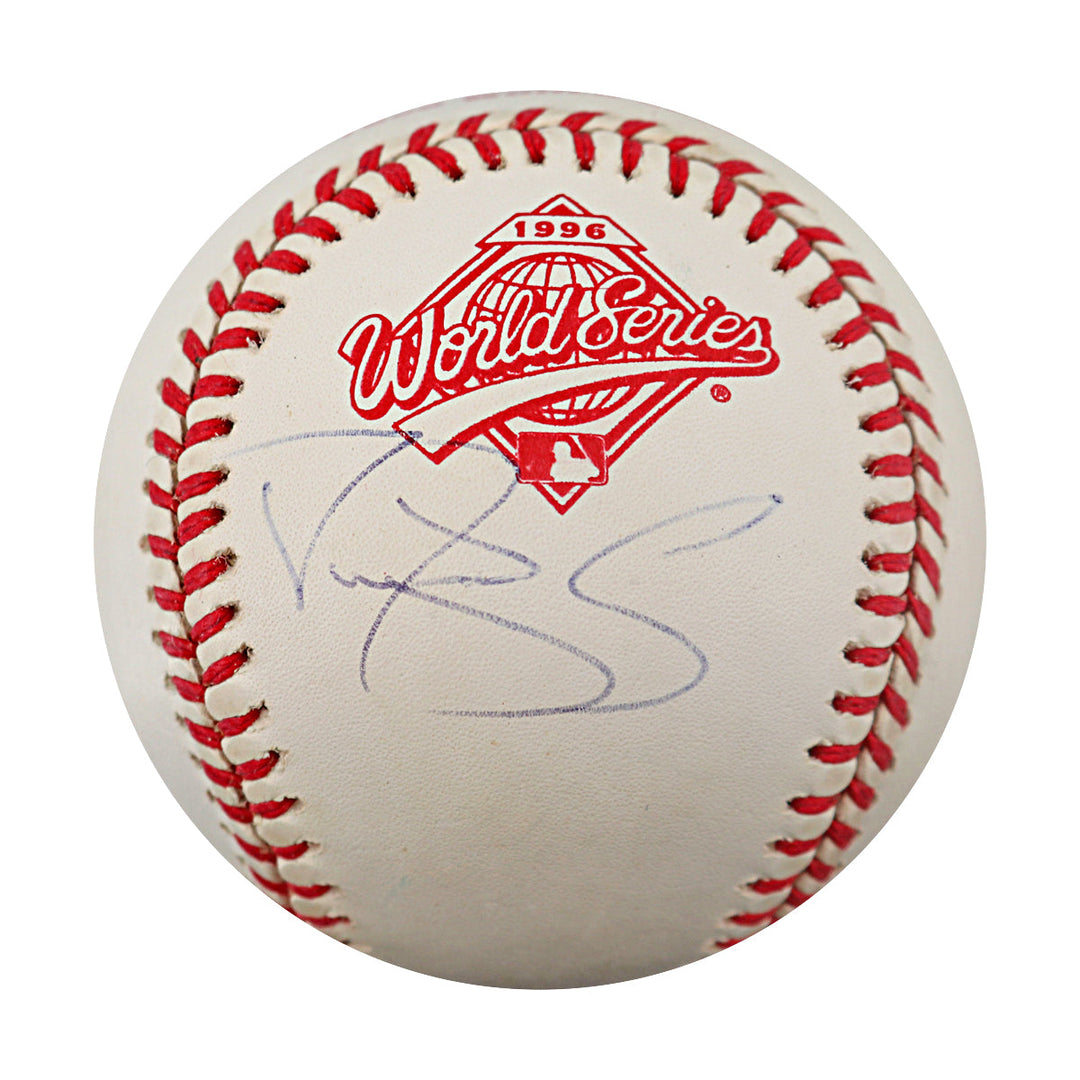 Darryl Strawberry New York Yankees Autographed 1996 World Series Logo Baseball Steiner COA