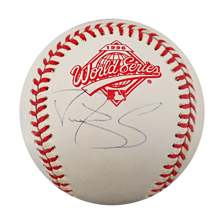 Darryl Strawberry New York Yankees Autographed 1996 World Series Logo Baseball Steiner COA