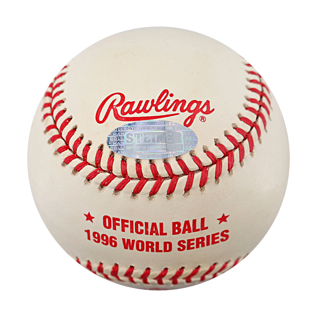 Darryl Strawberry New York Yankees Autographed 1996 World Series Logo Baseball Steiner COA