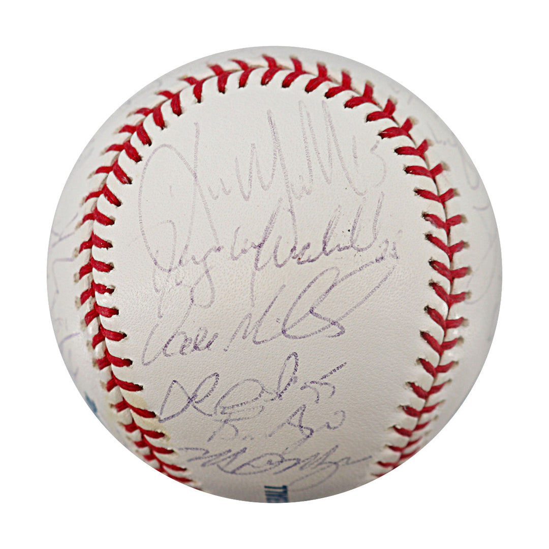2005 Boston Red Sox Team Multi Signed OMLB Baseball JSA LOA