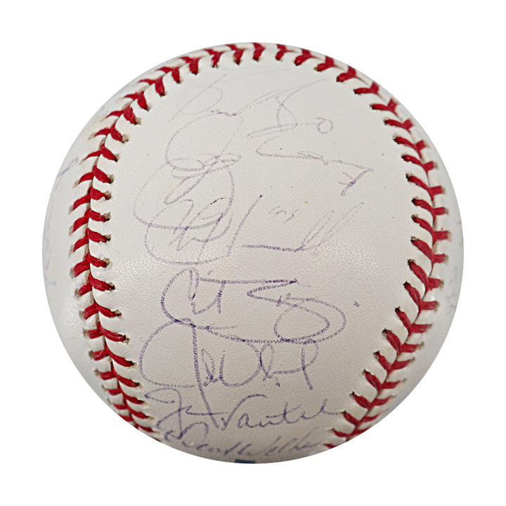 2005 Boston Red Sox Team Multi Signed OMLB Baseball JSA LOA