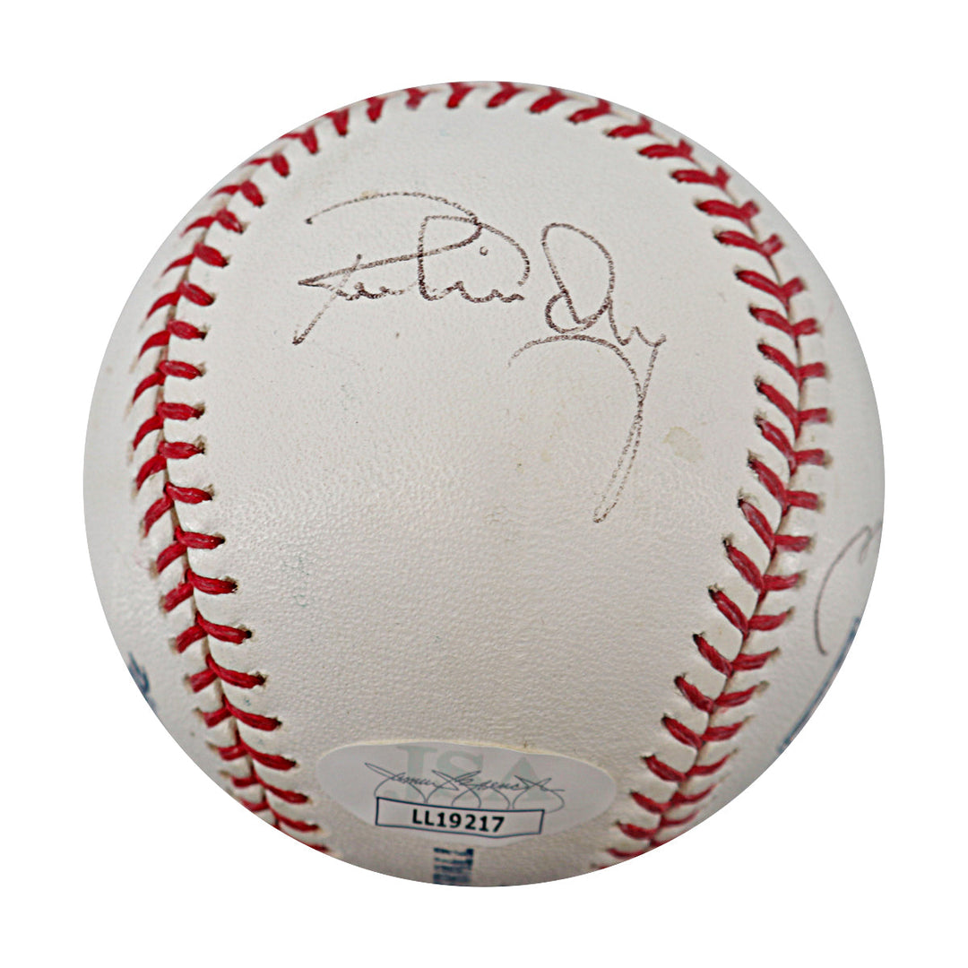 Torre Guidry Cone New York Yankees Multi Signed OMLB Baseball JSA Holo