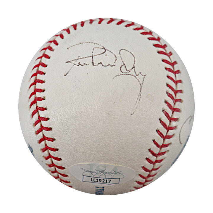 Torre Guidry Cone New York Yankees Multi Signed OMLB Baseball JSA Holo