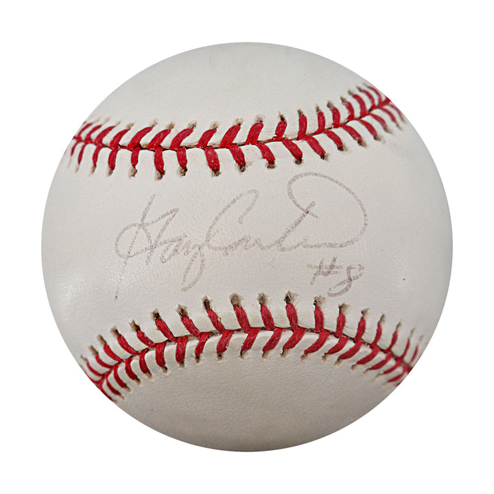 Gary Carter Mets Expos Autographed OMLB Baseball JSA COA