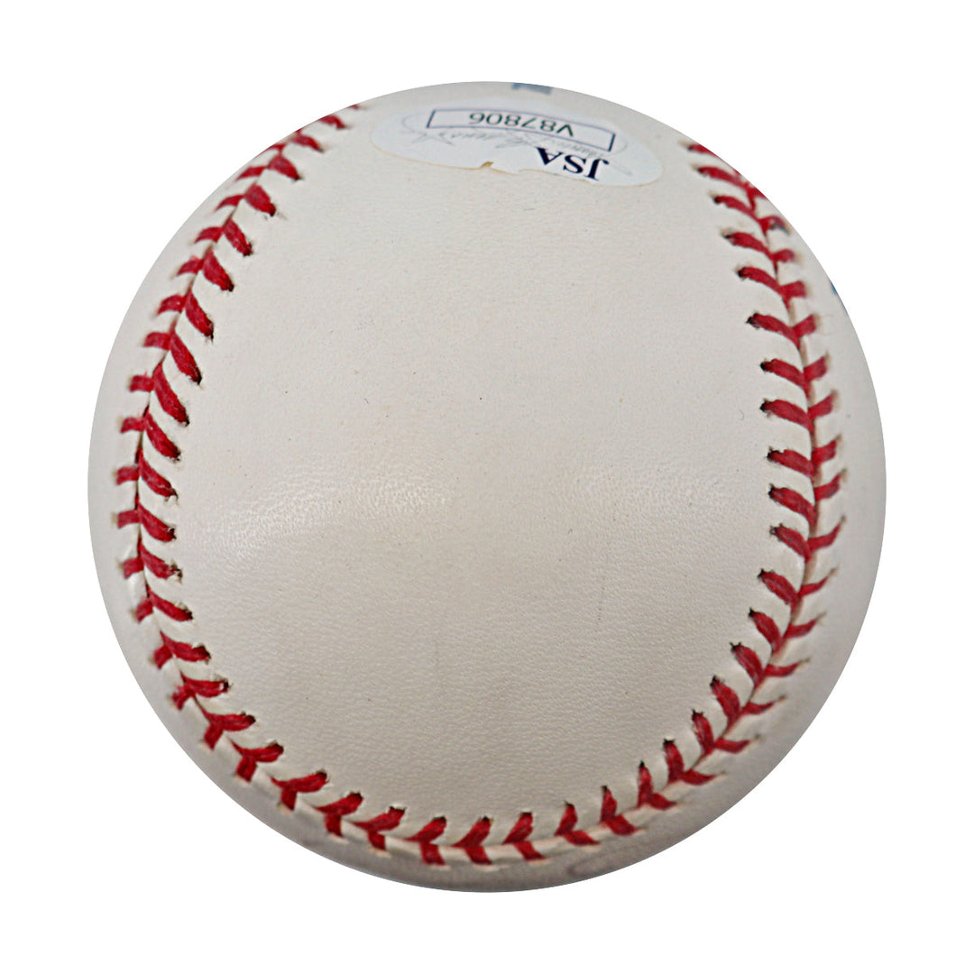 Gary Carter Mets Expos Autographed OMLB Baseball JSA COA