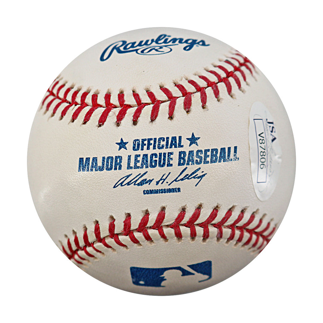 Gary Carter Mets Expos Autographed OMLB Baseball JSA COA