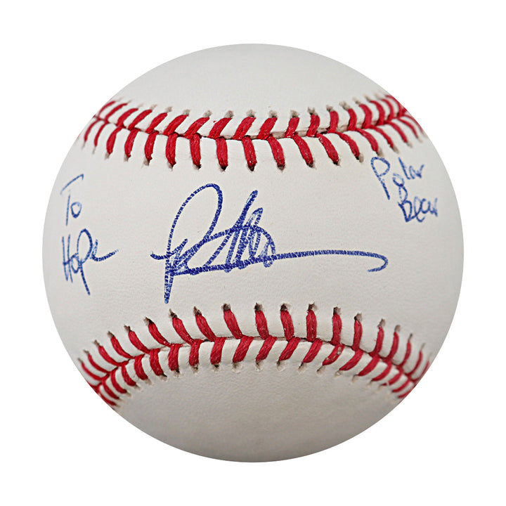 Pete Alonso Baltimore Orioles Autographed Personalized OMLB Baseball JSA COA