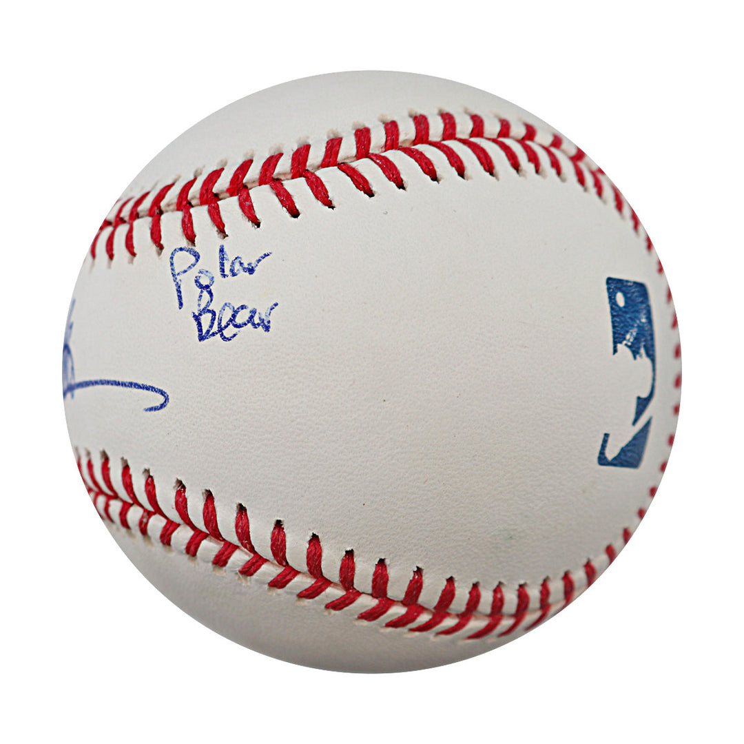 Pete Alonso Baltimore Orioles Autographed Personalized OMLB Baseball JSA COA