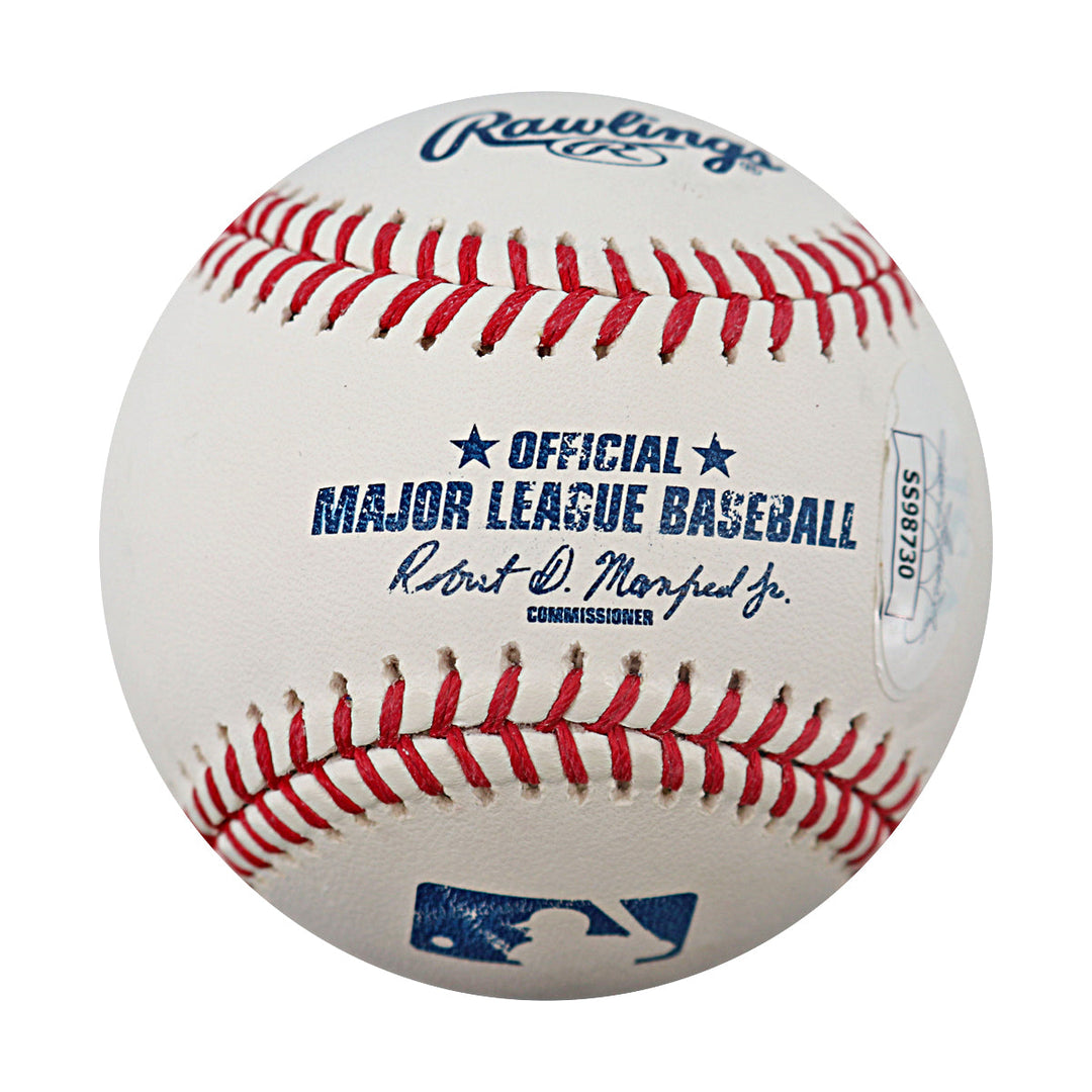 Pete Alonso Baltimore Orioles Autographed Personalized OMLB Baseball JSA COA
