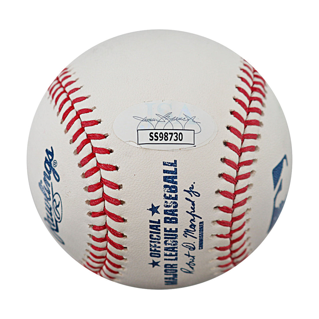 Pete Alonso Baltimore Orioles Autographed Personalized OMLB Baseball JSA COA