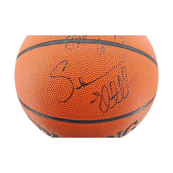 Robinson Popovich 1998 San Antonio Spurs Multi Signed Spalding I/O Basketball JSA LOA
