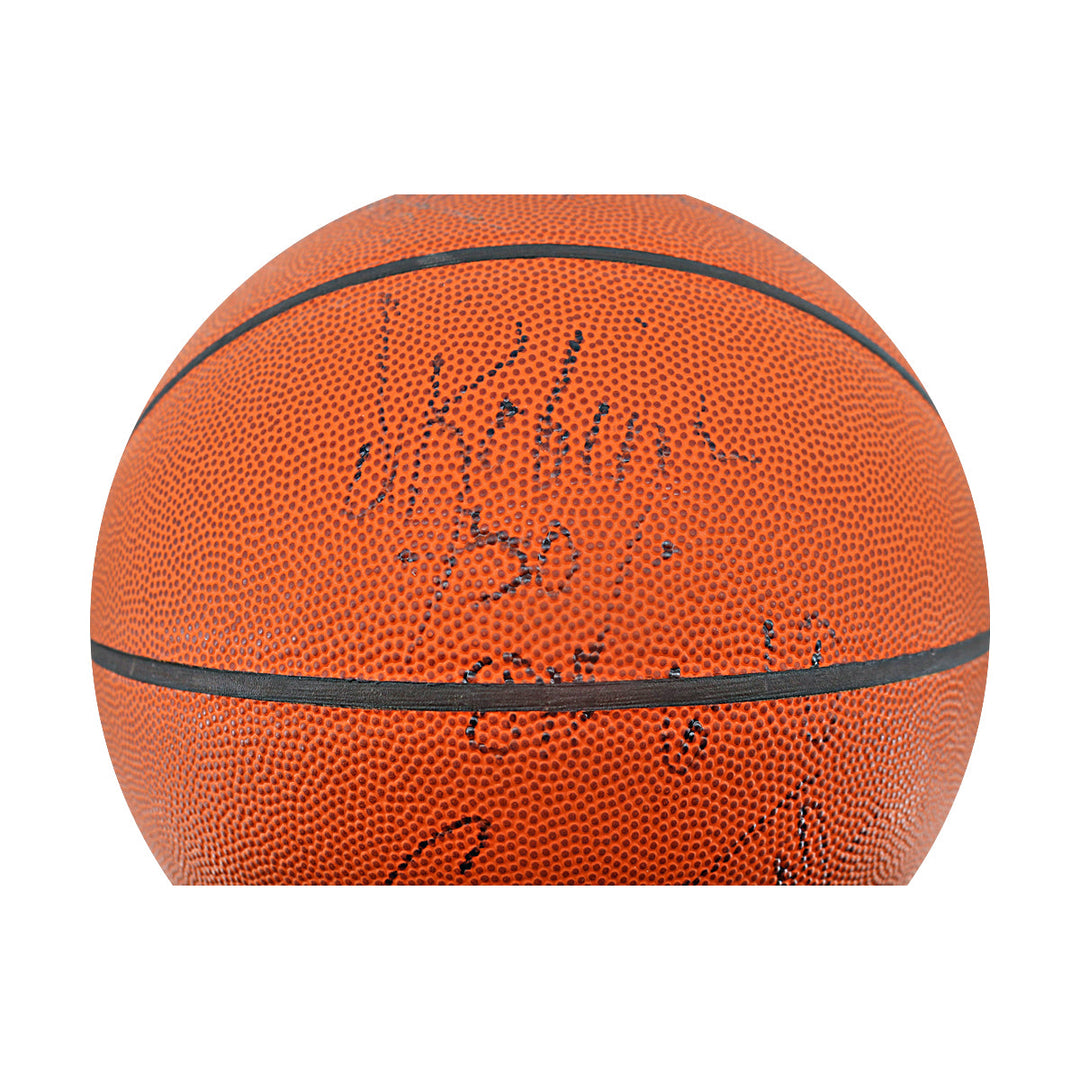 Robinson Popovich 1998 San Antonio Spurs Multi Signed Spalding I/O Basketball JSA LOA