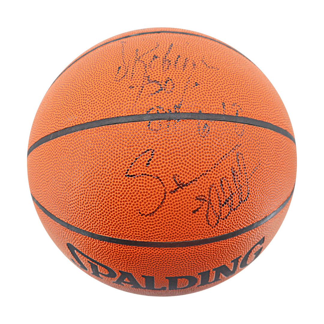 Robinson Popovich 1998 San Antonio Spurs Multi Signed Spalding I/O Basketball JSA LOA