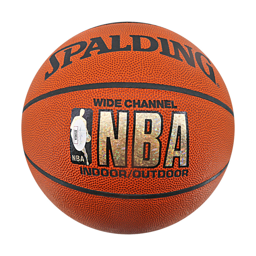 Robinson Popovich 1998 San Antonio Spurs Multi Signed Spalding I/O Basketball JSA LOA