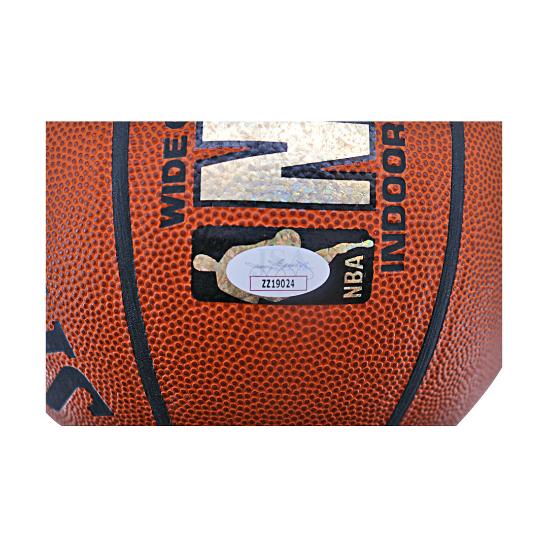 Robinson Popovich 1998 San Antonio Spurs Multi Signed Spalding I/O Basketball JSA LOA