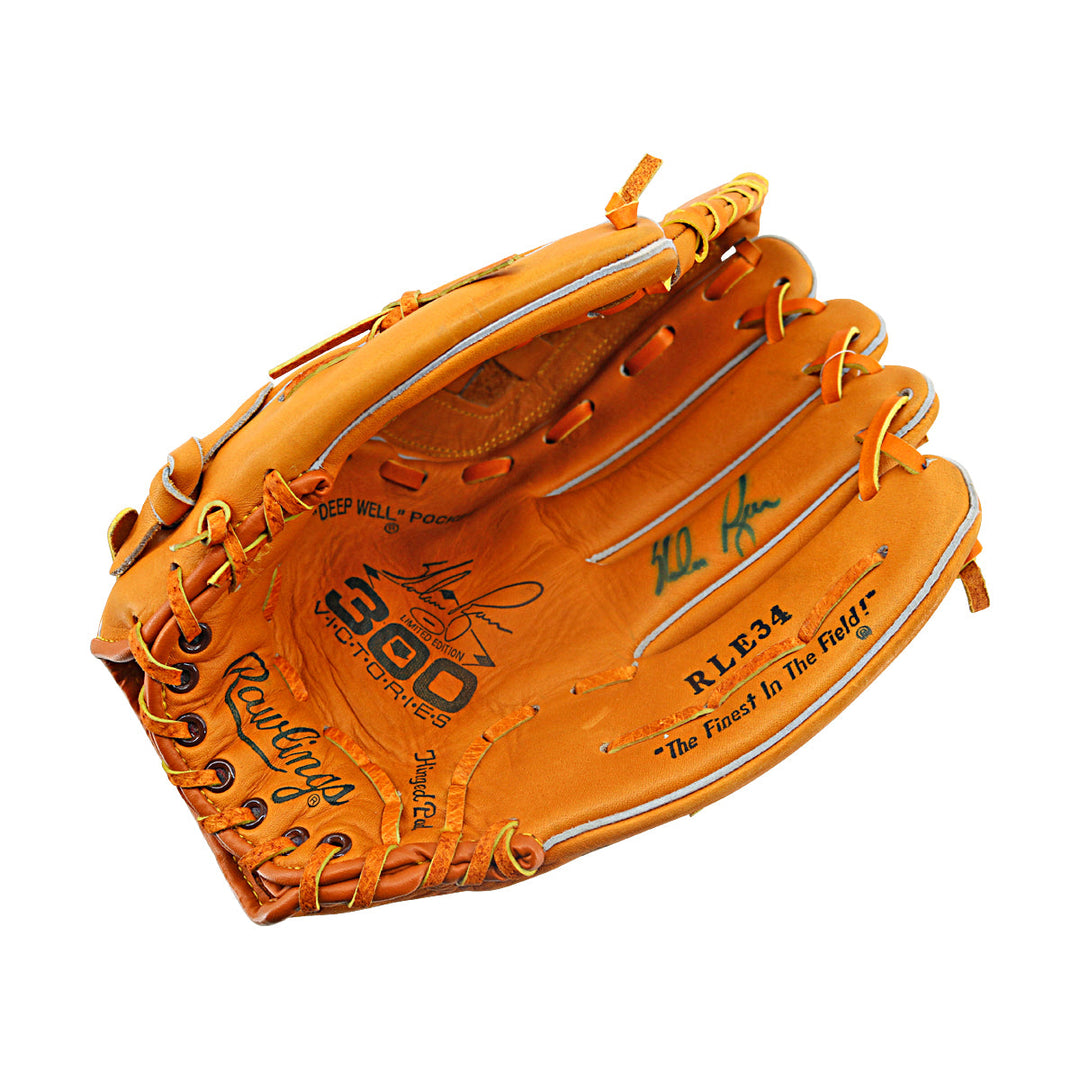 Nolan Ryan Rangers Astros Mets Autographed Rawlings 300 Wins Glove JSA COA