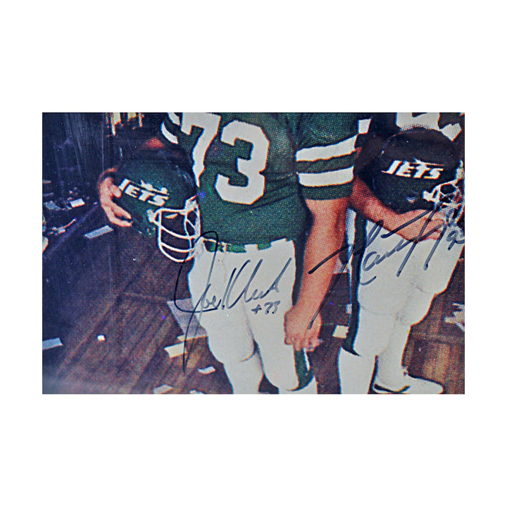 Gastineau Klecko Lyons Salaam New York Jets Sack Exchange Multi Signed Framed 16x20 Photo Steiner COA