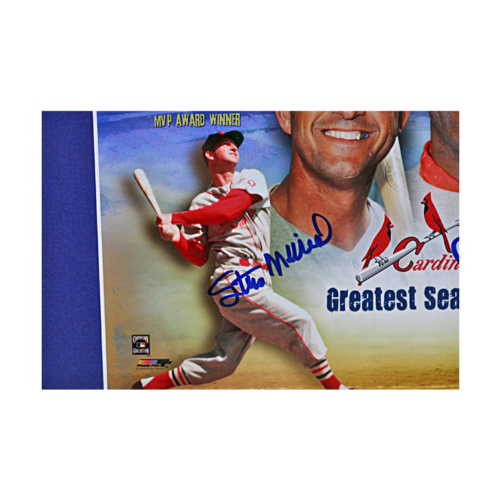 Stan Musial Bob Gibson St Louis Cardinals Dual Signed Framed 8x10 Photo Stan the Man COA