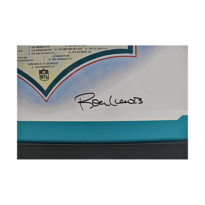 Miami Dolphins Perfect Season Framed Roy Lewis 17x 23 Lithograph LE 1179/1972 All American Holo