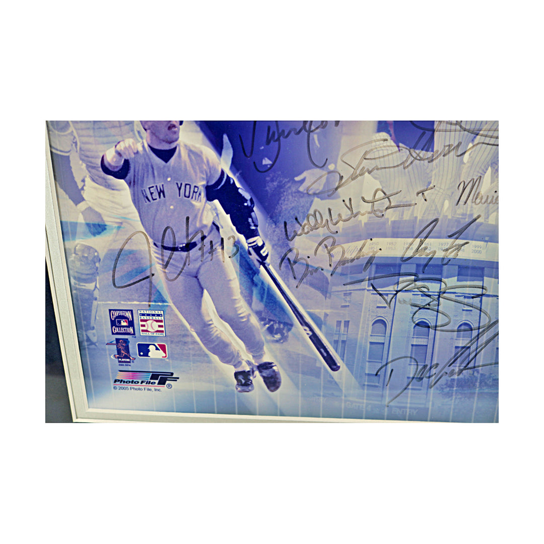 1996 New York Yankees Team Multi Signed Framed 16x20 Photo MAB Holo