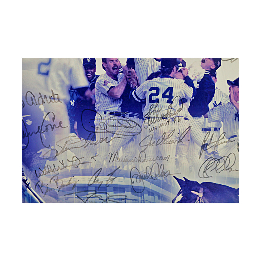 1996 New York Yankees Team Multi Signed Framed 16x20 Photo MAB Holo