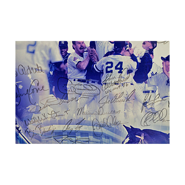 1996 New York Yankees Team Multi Signed Framed 16x20 Photo MAB Holo