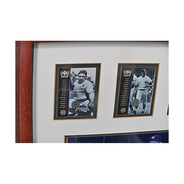 Mantle Berra Ford New York Yankees Framed Upper Deck Card Collage